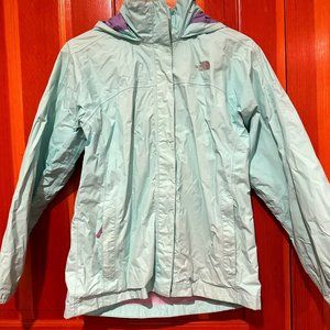 [The North Face] Blue Girls’ Raincoat - Size XL/TG (18)